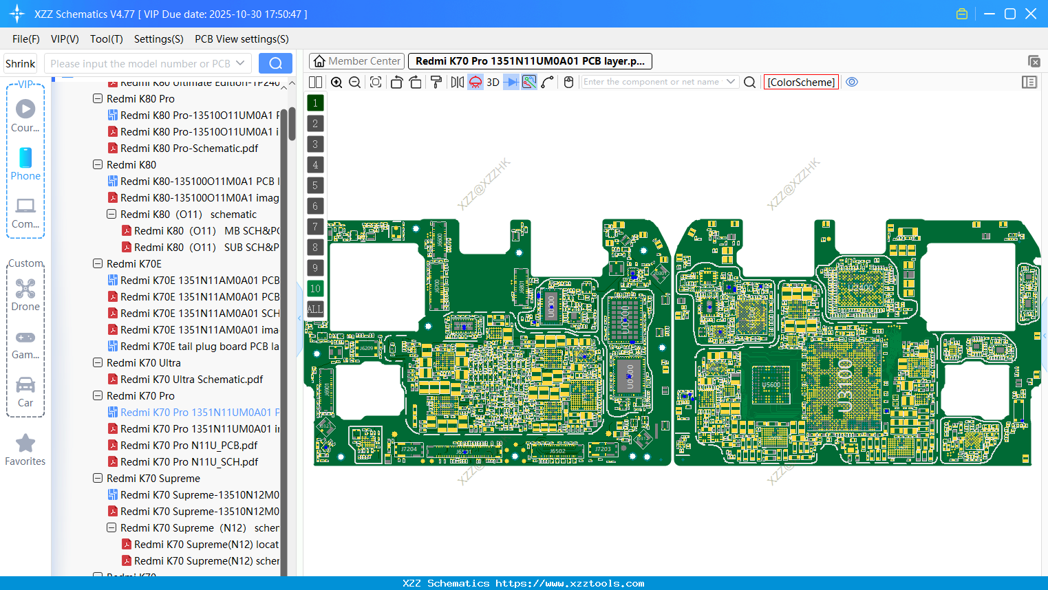 Xiaomi Redmi K70 Pro 1351N11UM0A01 PCB Layer